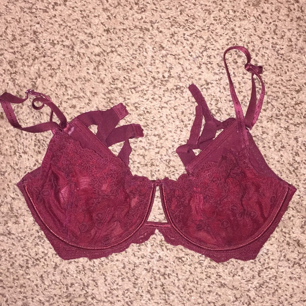 Maroon free people bra